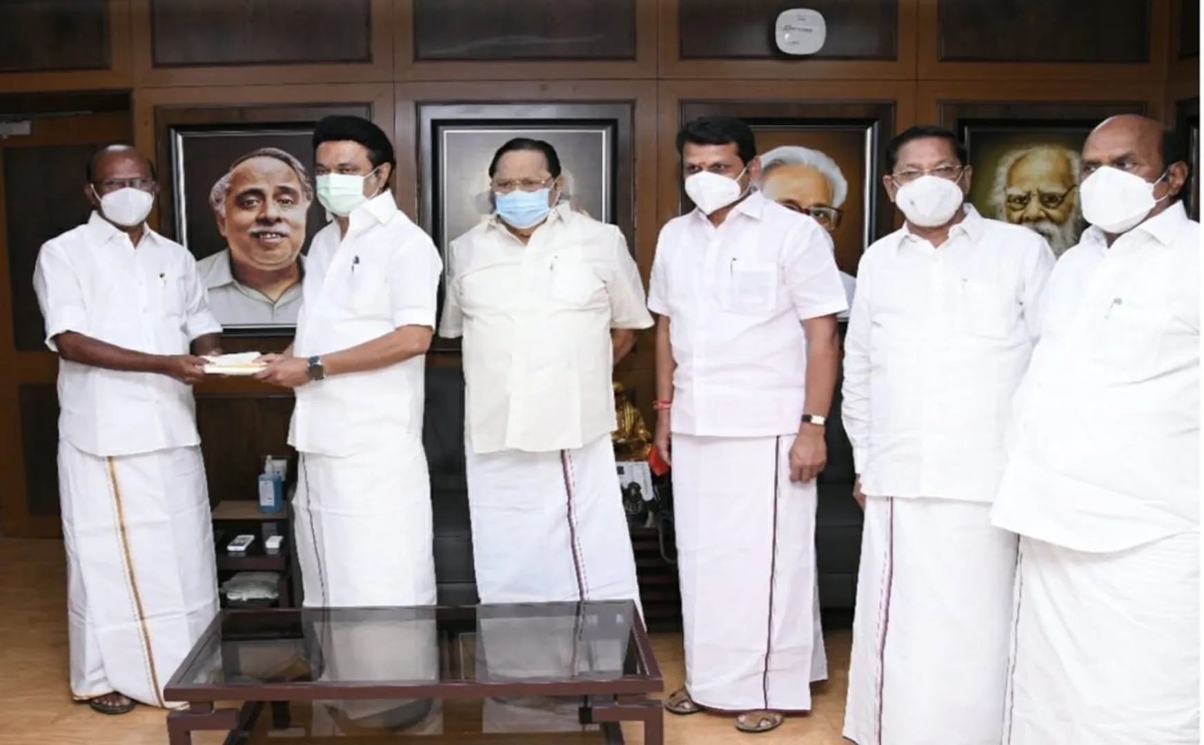 former minister join with dmk party 